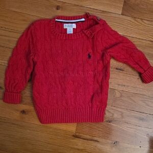 Ralph Lauren Red Knit Sweater